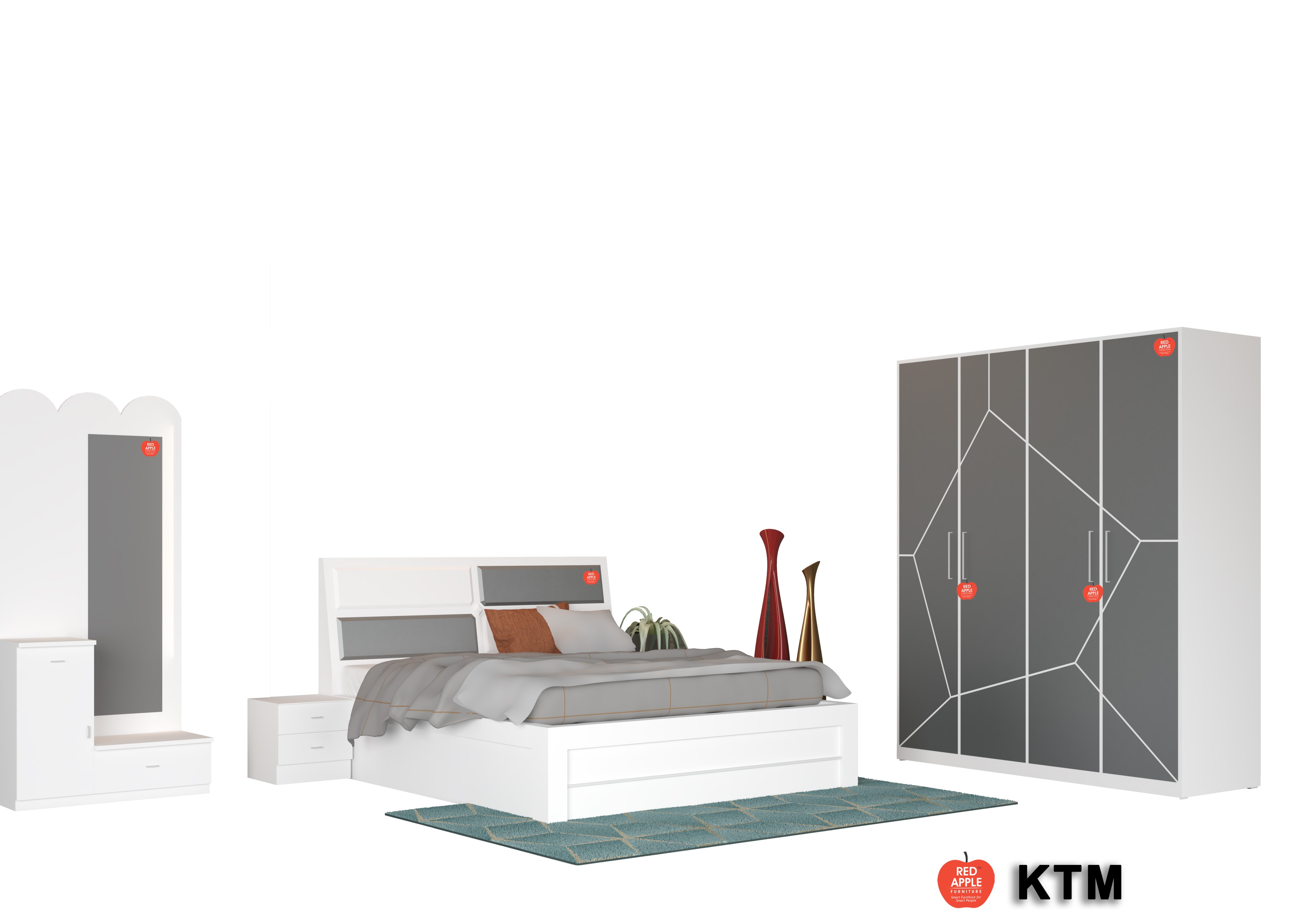 Bedroom Set KTM RA112 - by Red Apple Furniture.